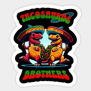 Tacosaurus Brothers Sticker